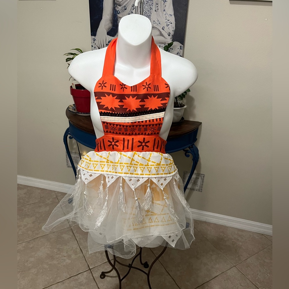 Moana Princess Costume Dress Up Apron